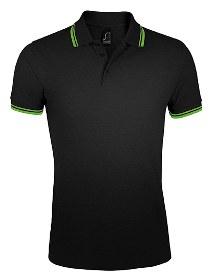 LSHOP Men«s Polo Shirt Pasadena Black,Forest Green,French Navy,Grey Melange,Lime,Red,Royal Blue,White