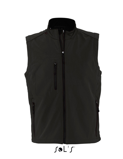 LSHOP Mens Sleeveless Softshell Rallye Black,Dark Chocolate,French Navy,Pepper Red,Royal Blue