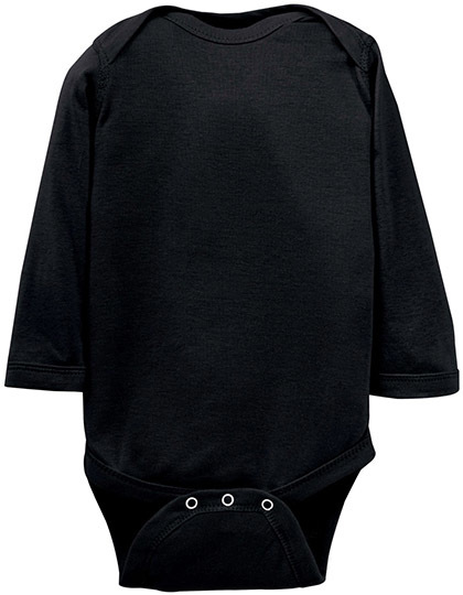 LSHOP Infant Fine Jersey Long Sleeve Bodysuit Black,Heather Grey,Hot Pink,Light Blue,Navy,Pink,Red,Royal,White