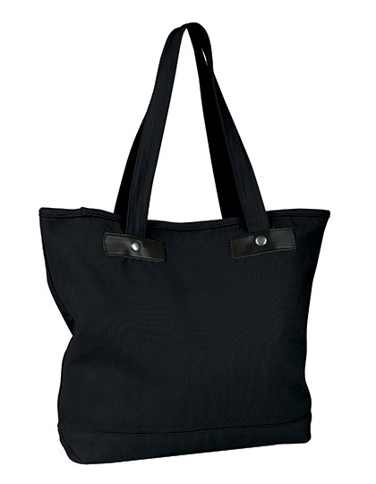 LSHOP Canvas Shopping Bag Chic Black,Ocean Blue,Sunset Pink