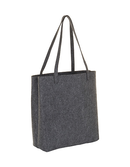 LSHOP Lincoln Shopping Bag Charcoal Melange,Grey Melange
