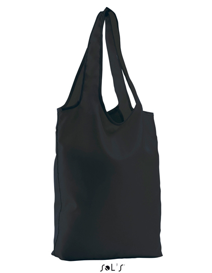 LSHOP Foldable Shopping Bag Pix Black,French Navy,Neon Lime,Neon Pink,Orange,Red,White