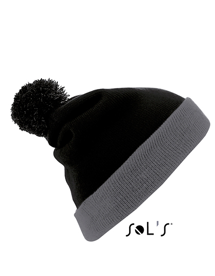 LSHOP Unisex Pom Pom Beanie Breeze Black,Burgundy,French Navy