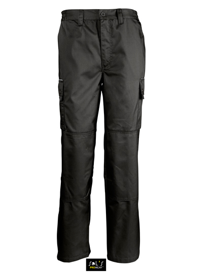 LSHOP Mens Workwear Trousers Active Pro Black,Bugatti Blue,Dark Grey (Solid),Navy