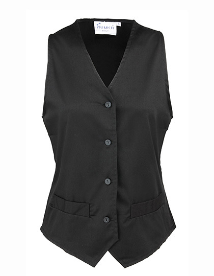 LSHOP Damen Gastro Weste Black