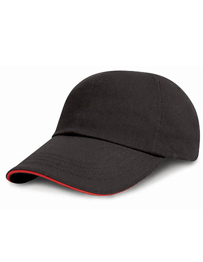 LSHOP Junior Heavy Brushed Cotton Cap Black,Grey,Natural,Navy,Red