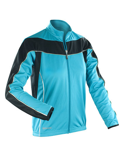 LSHOP Ladies Bikewear Long Sleeve Performance Top Aqua,Black,Neon Orange,White