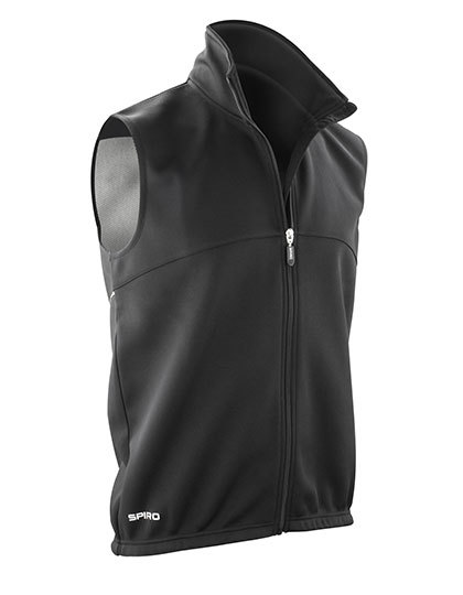 LSHOP Mens Airflow Gilet Black,Neon Green