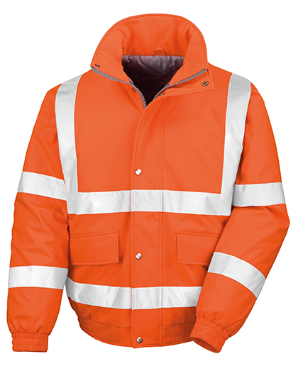 LSHOP Result Safety Padded Softshell Blouson Fluorescent Orange,Fluorescent Yellow,Navy