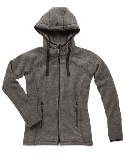 LSHOP Active Power Fleece Jacket for women Anthra Heather,Grey Heather