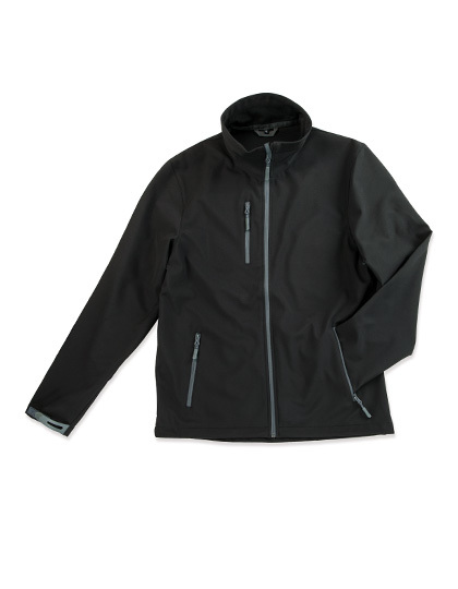 LSHOP Active Softest Shell Jacket Black Opal,Dolphin Grey,Marina Blue