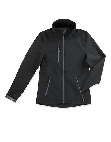 LSHOP Active Softest Shell Jacket Women Black Opal,Dolphin Grey,Marina Blue