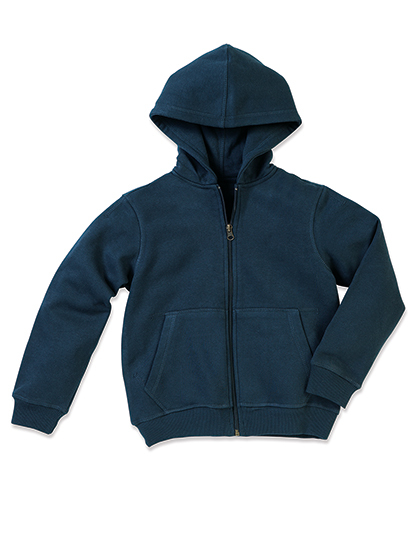 LSHOP Active Sweatjacket for children Blue Midnight,Crimson Red,Hawaii Blue,Kiwi Green