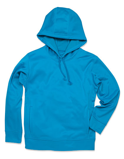 LSHOP Active Bonded Fleece Hoody Arctic Blue,Black Opal,Frost Grey (Solid)