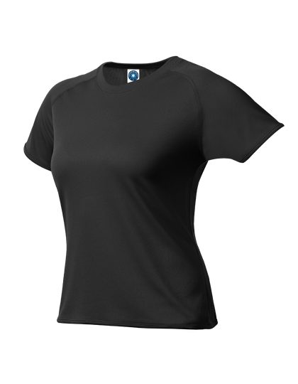 LSHOP Ladies Sport T-Shirt Black,Fluorescent Green,Fluorescent Orange,Fluorescent Pink,Fluorescent Yellow,Red,White