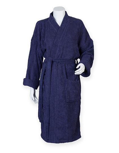 LSHOP Kimono Robe Navy,White