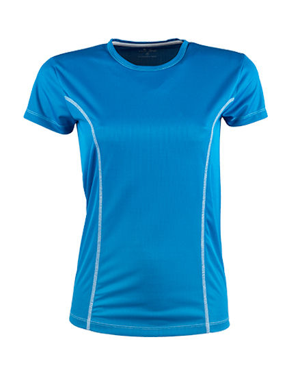 LSHOP Ladies Performance Tee Azure,Black,Dark Grey (Solid),Lime,White