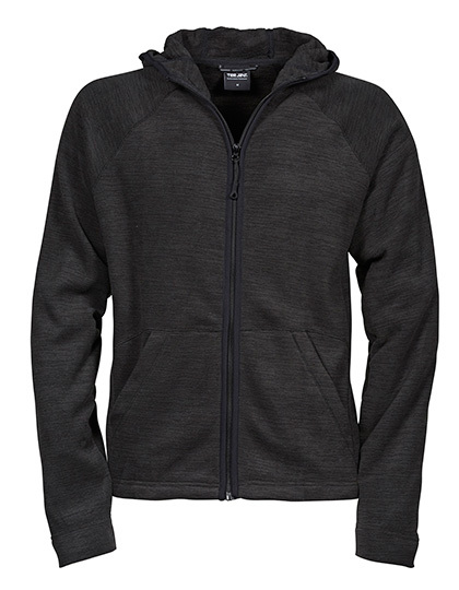 LSHOP Urban Hooded Fleece Jacket Black Melange,Navy Melange