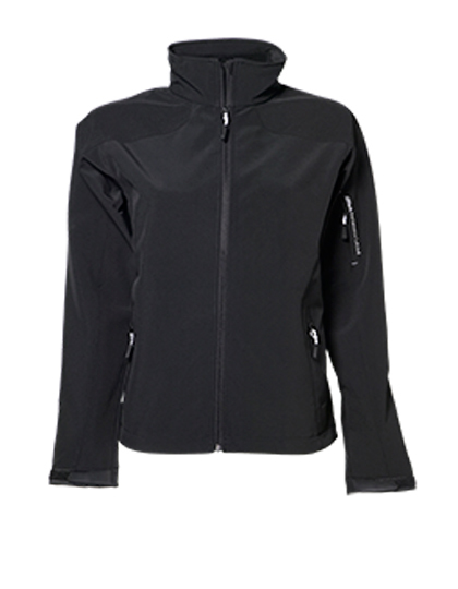 LSHOP Ladies Lightweight Stretch Softshell Black,Brilliant Blue,Dark Grey (Solid),Grey Melange