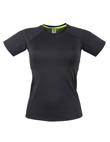 LSHOP Ladies Slim Fit T-Shirt Black,Grey Marl,Purple Marl