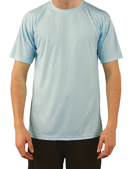 LSHOP Solar Performance Short Sleeve T-Shirt Arctic Blue,Athletic Grey,Black,Columbia Blue,Hydro,Mars Red,Navy,Orange,Pale Yellow,Pearl Grey,Seagrass,Tan,Vegas Gold,White