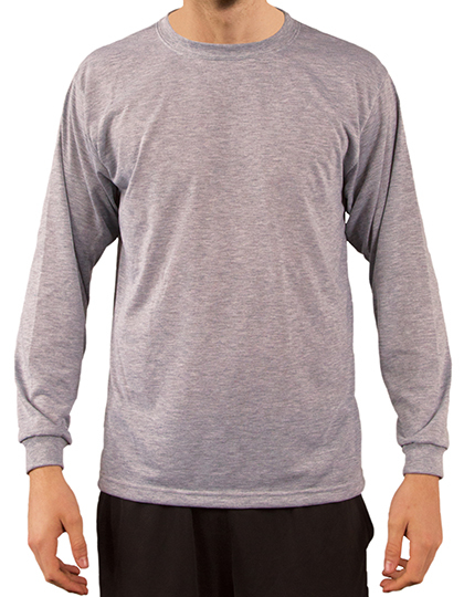 LSHOP Crew Sweatshirt Ash Heather,White