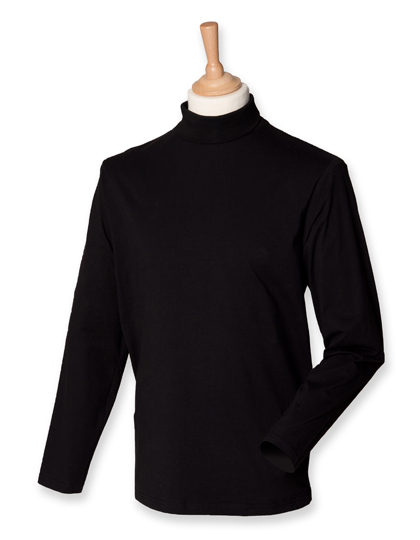 LSHOP Roll-Neck Long-Sleeve T-Shirt Black,Navy,White