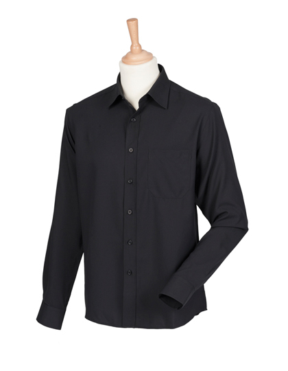 LSHOP Men«s Wicking Long Sleeve Shirt Black,Classic Red,Light Blue,Navy,Purple,Royal,Slate Grey (Solid),White
