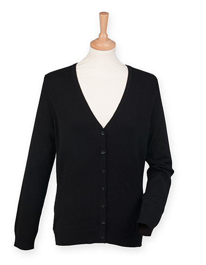 LSHOP Ladies Lightweight V-Neck Short Cardigan Black,Navy,Slate Grey (Solid)