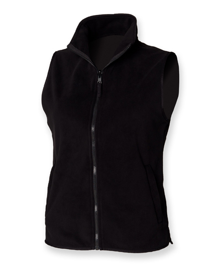 LSHOP Micro-Fleece Weste Damen Black,Navy