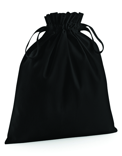 LSHOP Organic Cotton Draw Cord Bag Black,Natural