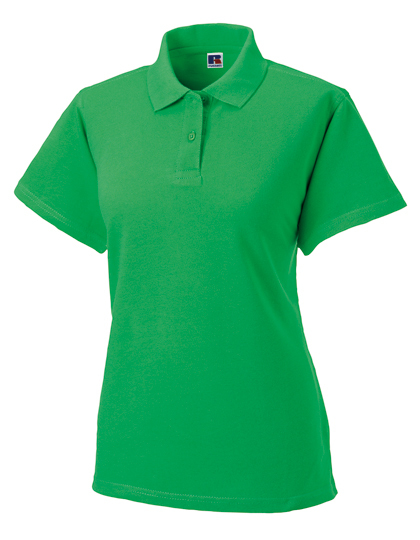LSHOP Ladies Classic Cotton Polo Apple,Black,Bottle Green,Bright Royal,Candy Pink,Classic Red,French Navy,Fuchsia,Light Oxford (Heather),Lime,Orange,Purple,Sky,Turquoise,White,Yellow