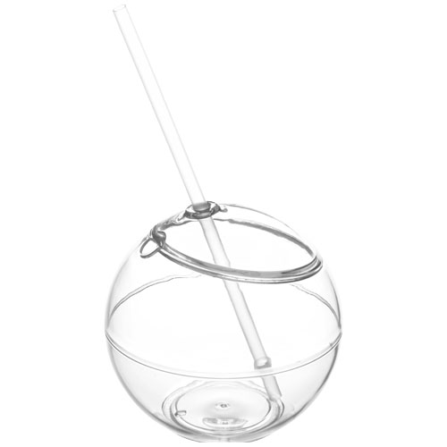 PF Fiesta Trinkball und Strohhalm transparent klar