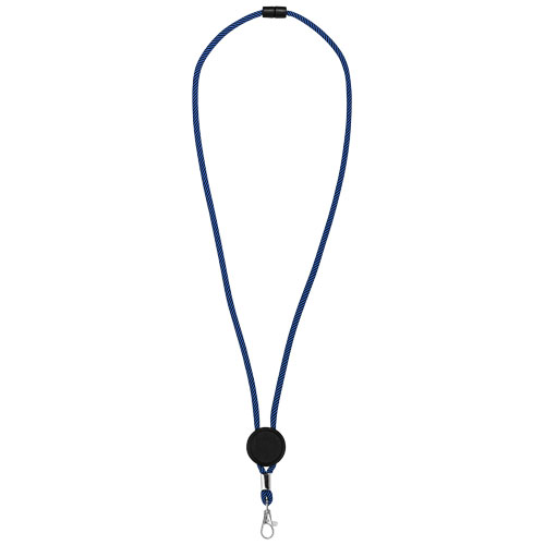 PF Hagen zweifarbiges Lanyard mit verstellbarem Einsatz royalblau