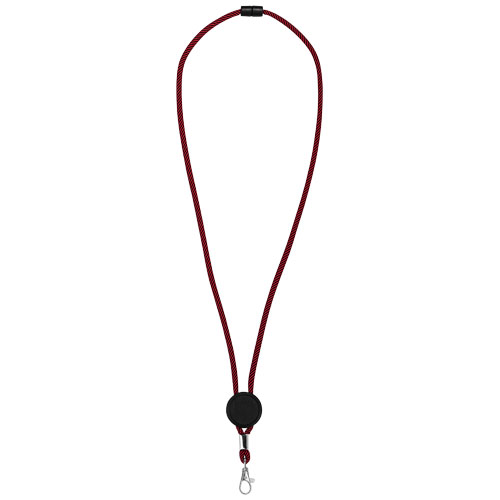 PF Hagen zweifarbiges Lanyard mit verstellbarem Einsatz rot