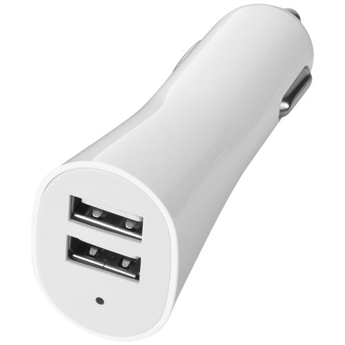 PF Pole Doppel-USB-Autoadapter weiss