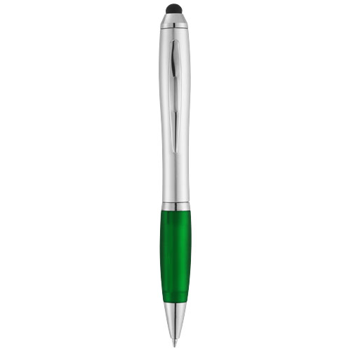 PF Nash Stylus-Kugelschreiber silber,grün