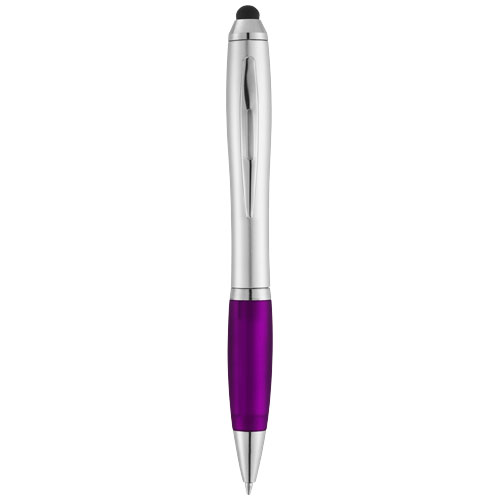 PF Nash Stylus-Kugelschreiber silber,lila
