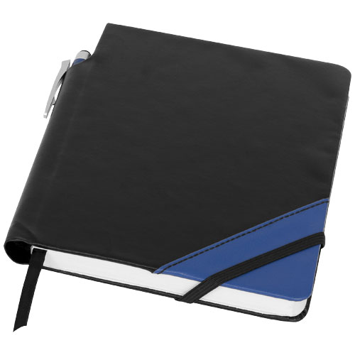 PF Patch-the-Edge Notizbuch mit Kugelschreiber schwarz,royalblau