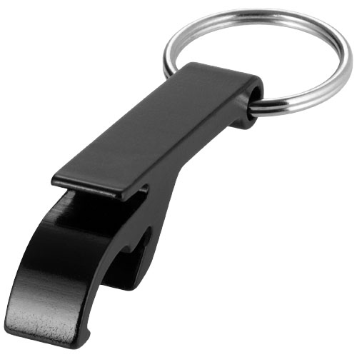 PF Tao Schlüsselanhänger mit Flaschen- und Dosenöffner aus Aluminium schwarz