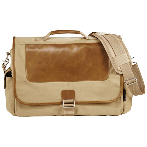 PF Cambridge Collection Laptop-Kuriertasche beige