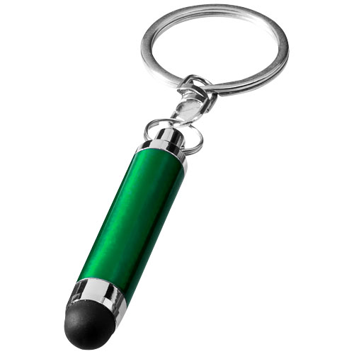 PF Aria Alu-Schlüsselanhänger mit Stylus grün