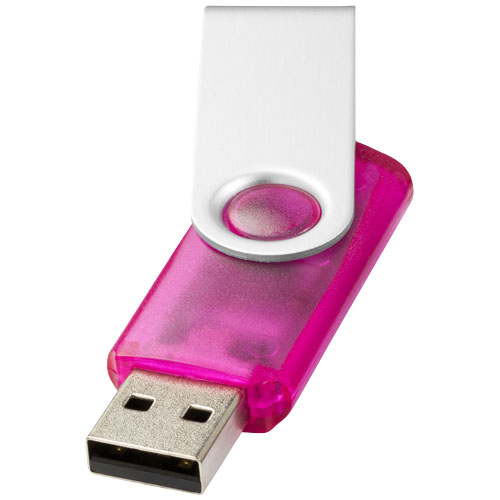 PF Rotate Translucent 4 GB USB-Stick rosa