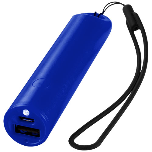 PF Beam Powerbank mit Schlüsselband und Licht 2200 mAh royalblau