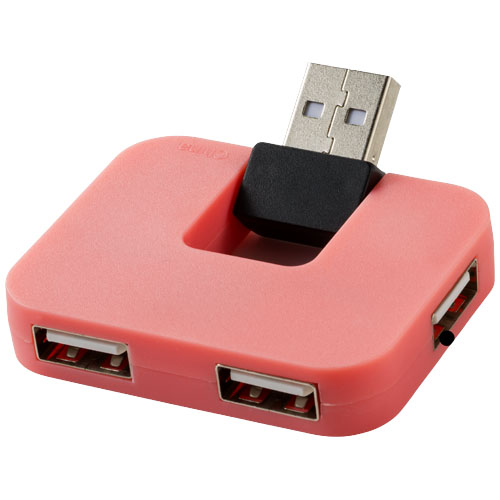 PF Gaia USB-Hub mit 4 Anschlüssen rosa