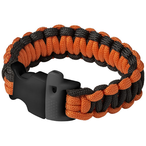 PF Elliott Paracord-Notfallarmband grau,schwarz ,orange