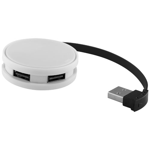 PF Round USB Hub weiss,schwarz