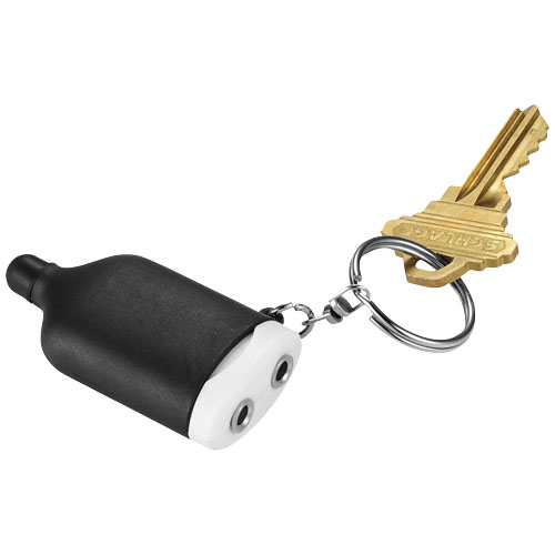 PF 2-IN-1 Musiksplitter-Schlüsselanhänger mit Stylus schwarz,weiss