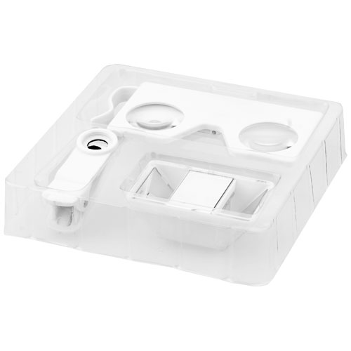 PF Virtual Reality Brille mit 3D Linsen Set weiss