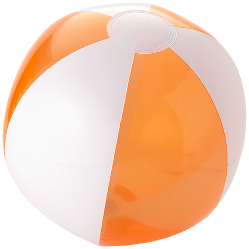 PF Bondi Strandball, einfarbig/transparent transparent orange,weiss